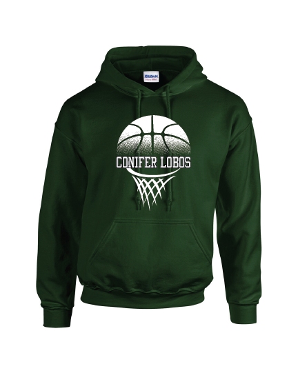 Conifer Basketball Retro Hoodie - Image 2